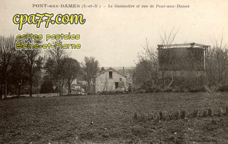 Couilly Pont Aux Dames (Seine-et-Marne) - Le Gazomètre et vue de Pont-aux-Dames
