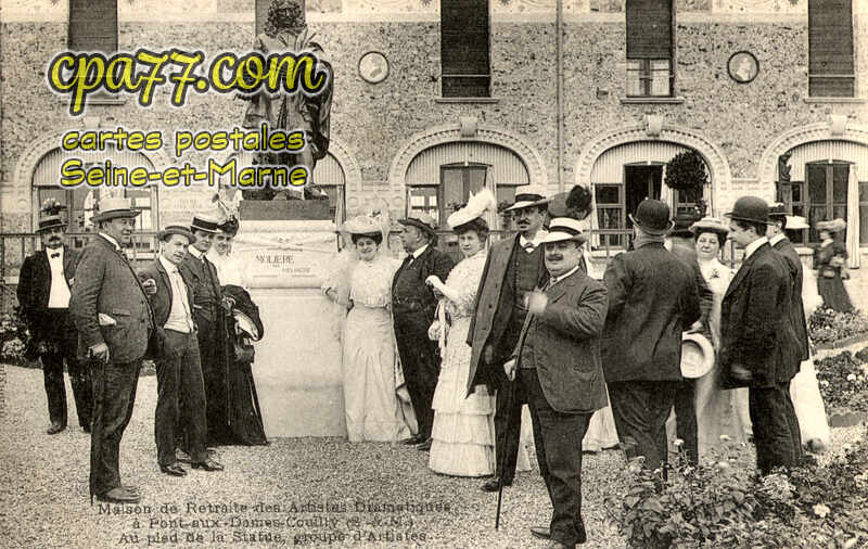 Couilly Pont Aux Dames (Seine-et-Marne) - Maison de Retraite des Artistes Dramatiques – Au pied de la Statue, groupe d&rsquo;Artistes