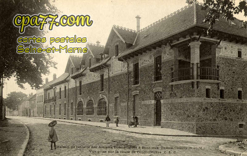 Couilly Pont Aux Dames (Seine-et-Marne) - Maison de Retraite des Artistes Dramatiques – Ve prise sur la Route de Coulommiers