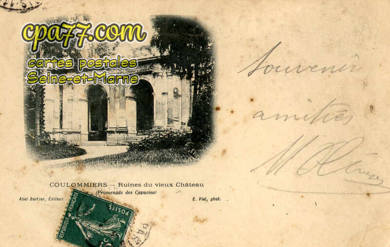 Coulommiers (Seine-et-Marne) - Ruines du vieux Château (Promenade des Capucins)