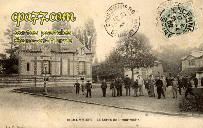 Coulommiers (Seine-et-Marne) - La Sortie de l&rsquo;Imprimerie
