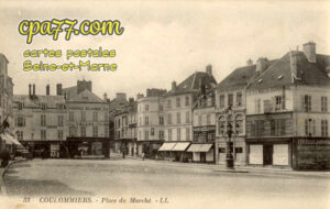 Coulommiers (Seine-et-Marne) - Place du marché