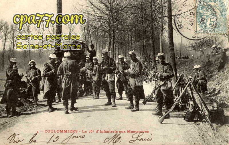 Coulommiers (Seine-et-Marne) - Le 76e d&rsquo;Infanterie aux Manoeuvres