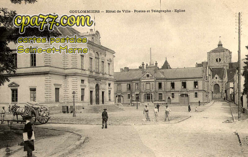 Coulommiers (Seine-et-Marne) - Hôtel de Ville – Postes et Télégraphes – Eglise