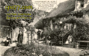 Coupvray (Seine-et-Marne) - « Au Cordon Bleu » – Pension de Famille – M. Laurent, prop. Téléphone N°5