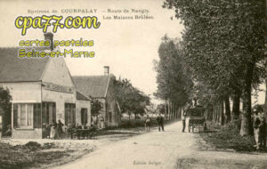 Courpalay (Seine-et-Marne) - Route de Nangis. Les Maisons Brûlées.