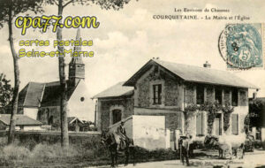 Courquetaine (Seine-et-Marne) - La Mairie et l&rsquo;Eglise