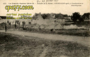 Courtacon (Seine-et-Marne) - Bataille de la Marne, après le bombardement
