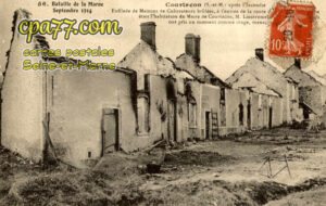 Courtacon (Seine-et-Marne) - Bataille de la Marne Septembre 1914, après l&rsquo;incendie