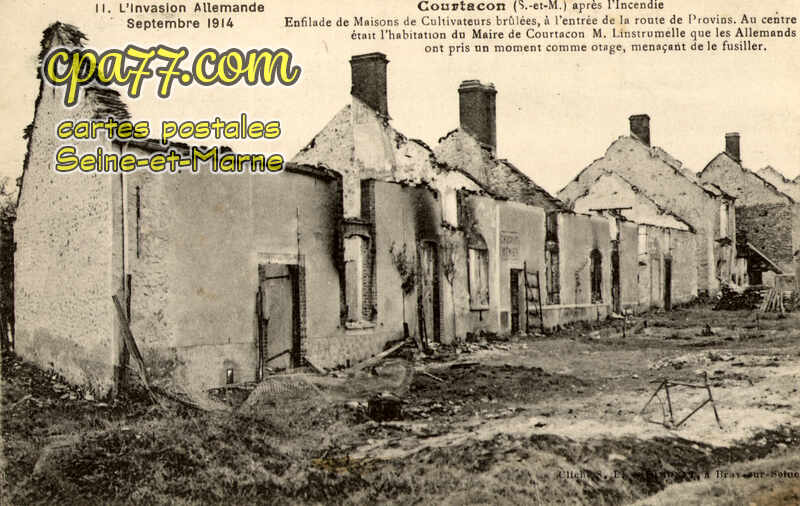 Courtacon (Seine-et-Marne) - L&rsquo;Invasion allemande – Septembre 1914