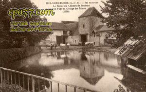 Courtomer (Seine-et-Marne) - Ses environs – La Ferme du Château de Bonfruit – Ancienne Fuye et Grange des Dîmes (1736)