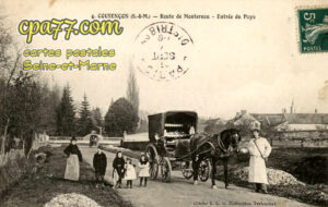 Coutencon (Seine-et-Marne) - Route de Montereau – Entrée du Pays