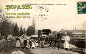 Coutencon (Seine-et-Marne) - Route de Montereau – Entrée du Pays