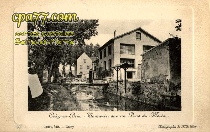 Crécy La Chapelle (Seine-et-Marne) - Tanneries sur un Bras du Morin