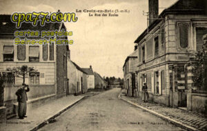 La Croix En Brie (Seine-et-Marne) - La Rue des Ecoles