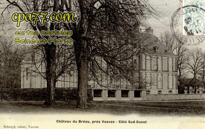 Dammarie Les Lys (Seine-et-Marne) - Château du Bréau, près Vosves – Côté Sud-Ouest