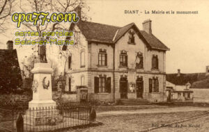 Diant (Seine-et-Marne) - La Mairie et le monument