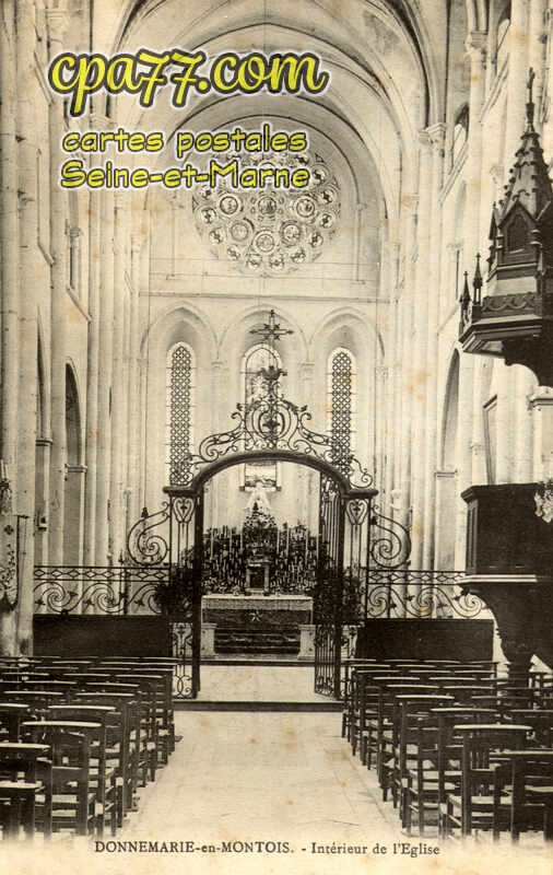 Donnemarie Dontilly (Seine-et-Marne) - Intérieur de l&rsquo;Eglise