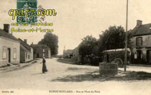 Échouboulains (Seine-et-Marne) - Rue et place du Puits