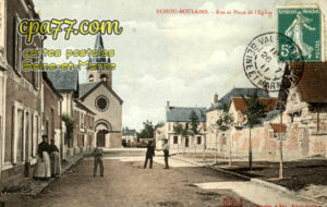 Échouboulains (Seine-et-Marne) - Rue et Place de l&rsquo;Eglise