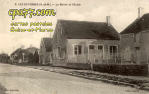 Les Écrennes (Seine-et-Marne) - La Mairie et l&rsquo;Ecole