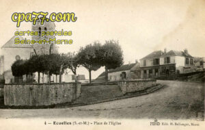 Écuelles (Seine-et-Marne) - Place de l&rsquo;Eglise