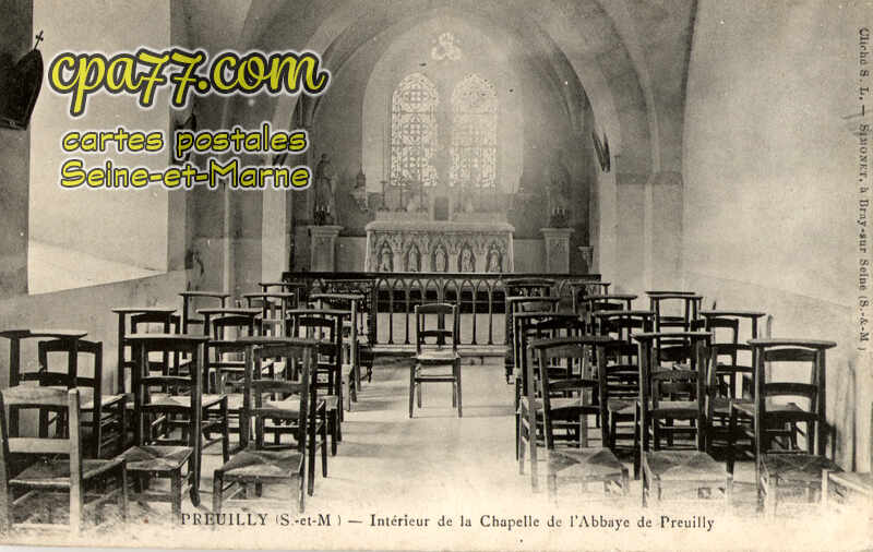 Égligny (Seine-et-Marne) - Preuilly – Intérieur de la chapelle de l&rsquo;Abbaye