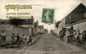 Égligny (Seine-et-Marne) - Route de Montigny-Lencoup