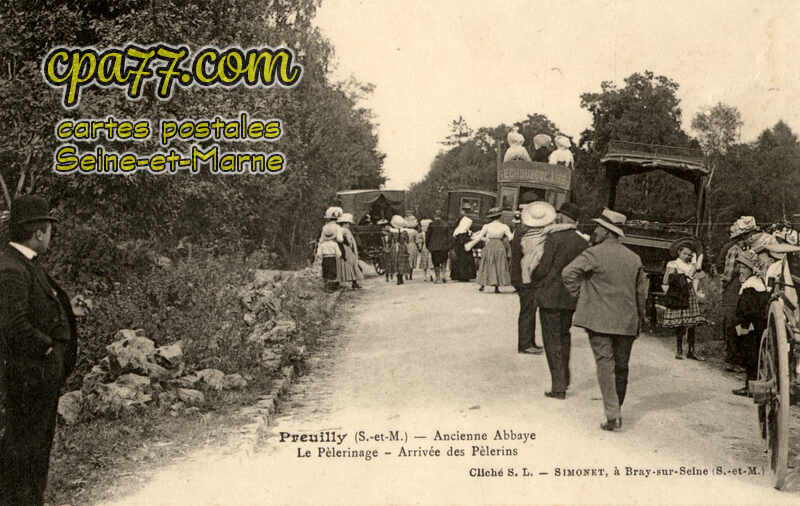 Égligny (Seine-et-Marne) - Preuilly – Ancienne Abbaye – Le Pèlerinage – Arrivée des Pèlerins