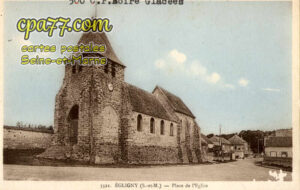 Égligny (Seine-et-Marne) - Place de l&rsquo;Eglise