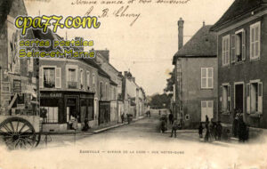 Égreville (Seine-et-Marne) - Avenue de la Gare – Rue Notre-Dame