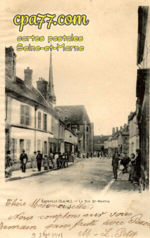 Égreville (Seine-et-Marne) - La Rue St-Martin