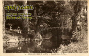 Émerainville (Seine-et-Marne) - La pièce d&rsquo;eau du Parc