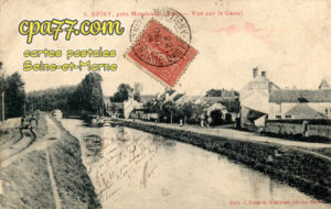 Épisy (Seine-et-Marne) - Episy, près Moret-sur-Loing – Vue sur le Canal