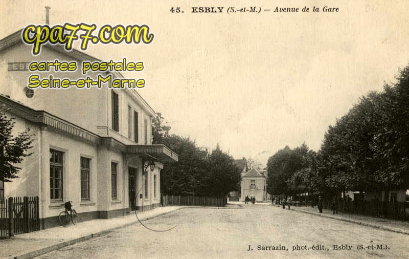 Esbly (Seine-et-Marne) - Avenue de la Gare