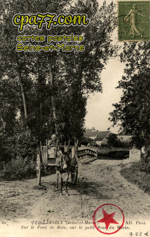 Esbly (Seine-et-Marne) - Sur le Pont de Bois, sur le petit Bras du Morin