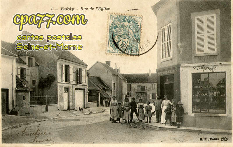 Esbly (Seine-et-Marne) - Rue de l&rsquo;Eglise