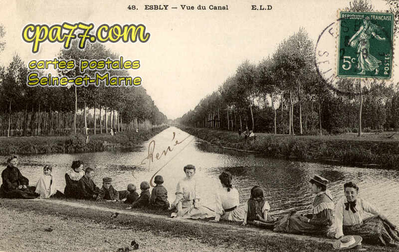 Esbly (Seine-et-Marne) - Vue du Canal