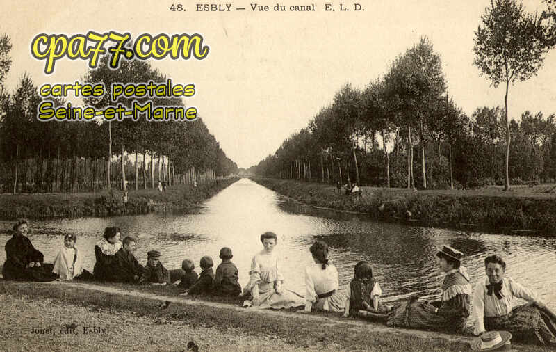 Esbly (Seine-et-Marne) - Vue du Canal