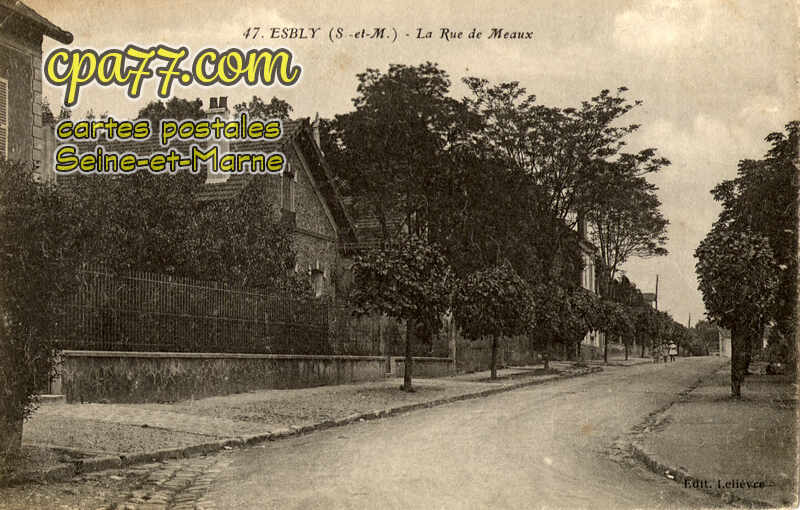 Esbly (Seine-et-Marne) - La Rue de Meaux
