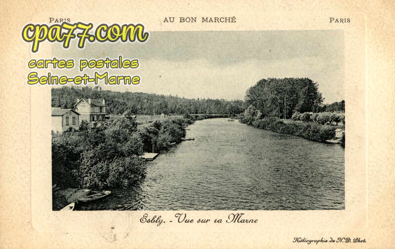 Esbly (Seine-et-Marne) - Vue sur la Marne