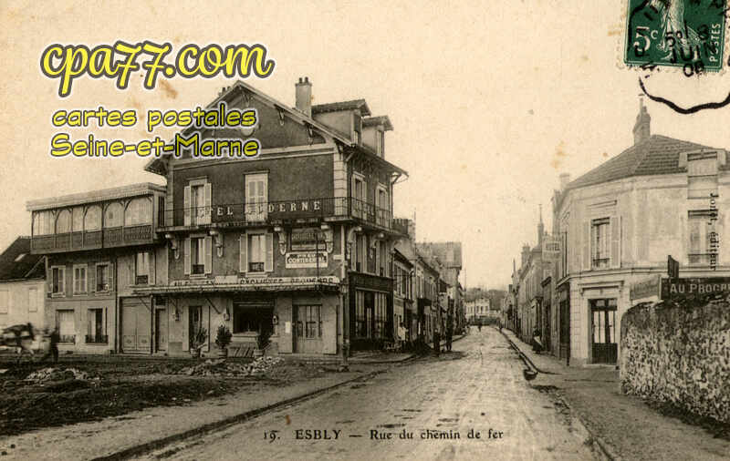 Esbly (Seine-et-Marne) - Rue du Chemin de Fer