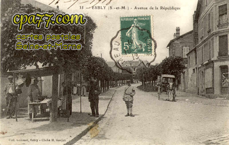Esbly (Seine-et-Marne) - Avenue de la République