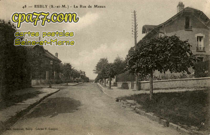 Esbly (Seine-et-Marne) - La Rue de Meaux