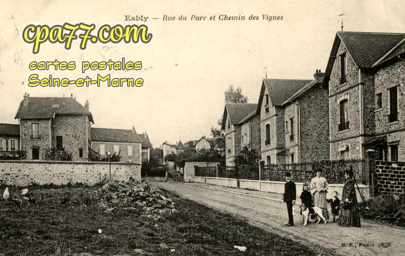 Esbly (Seine-et-Marne) - Rue du Par cet Chemin des Vignes