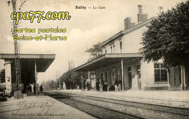 Esbly (Seine-et-Marne) - La Gare (en l&rsquo;état)