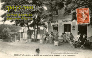 Esbly (Seine-et-Marne) - Hôtel du Pont de la Marne – La Terrasse