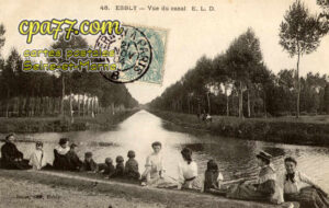 Esbly (Seine-et-Marne) - Vue du canal