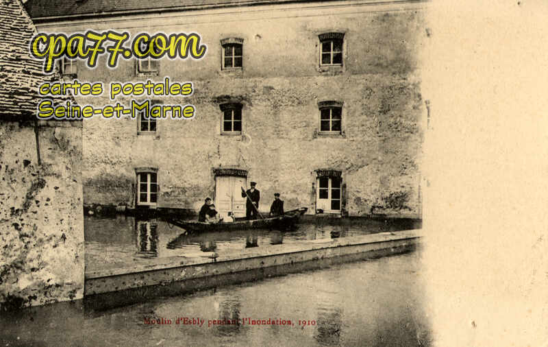 Esbly (Seine-et-Marne) - Moulin pendant l&rsquo;inondation de 1910