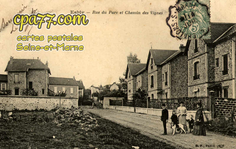 Esbly (Seine-et-Marne) - Rue du Par cet Chemin des Vignes